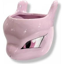 Pokemon Mewtwo 3D Tasarımlı Seramik Kupa, Pembe