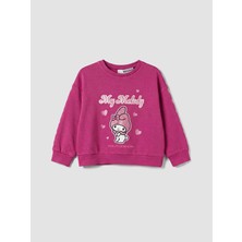 Lc Waikiki Yeni Sezon Fuşya Hello Kitty Baskılı Kız Çocuk Sweatshirt