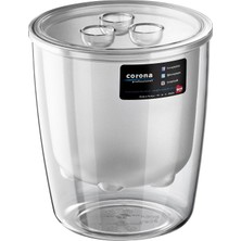Corona Professional Pc Buz Kovası Süzgeçli Kapaklı 155X170H/MM