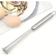 Yeni Nesil Ayarlanabilir Paslanmaz Çelik Metal Boncuk Top Uçlu Yumurta Çırpıcı Sos Karıştırıcı