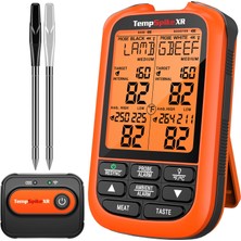 Thermopro TP863B Tempspike Xr 610 Metre Ultra Menzilli Şarjlı ve Çift Problu Kablosuz Profesyonel Barbekü Termometresi