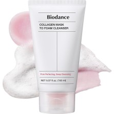 Biodance Collagen Mask To Foam Cleanser Kolajen Maskesi ve Köpük Yüz Temizleyici 150 ml