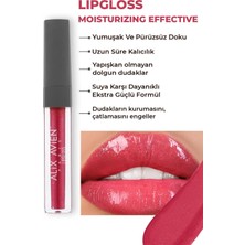 Alıx Avıen Uzun Süre Kalıcı Yapışkan His Bırakmayan Nemlendirici Dudak Parlatıcısı-Lipgloss 12 Juicy Strawberry