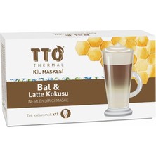 Thermal Kil Maskesi Bal ve Latte Kokusu Nemlendirici Maske 12 Adet