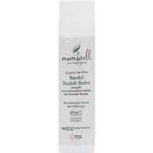 Momwell Organik Kırmızı Renkli Dudak Balmı Stick 5 ml
