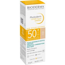 Bioderma Photoderm Cover Touch SPF50+ Very Light Karma Yağlı Ciltler Kapatıcı Etkili Renkli Güneş Kremi 40 ml