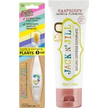 Myg Plus Jack N' Jıll Jack N Jill Doğal Sertifikalı Bebek/çocuk Diş Seti (Fil&dino Diş Fırçası + Ahududu Diş Macunu 50G)