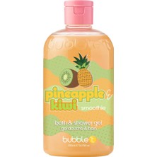 Myg Plus Bubble T Cosmetics Smoothie Ananas ve Kivi Banyo ve Duş Jeli, Cildi Beslemek ve Nemlendirmek Için Meyveli Özlerle Paketlenmiş, 1 x 500 ml