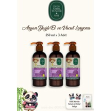 Myg Plus Eyüp Sabri Tuncer 3 Adet Vücut Losyonu Argan 250 ml ve 60'LI%100 Pamuk Rosıe
