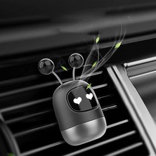 Myg Plus Aputue Araba Aromaterapisi, Robot Tasarımlı Araba Kokusu Difüzörü, 3 Aromaterapi Tableti ile Birlikte, Araç Hava Çıkışı Için Evrensel Klipsli Difüzör, Tüm Araçlar Için Uygun