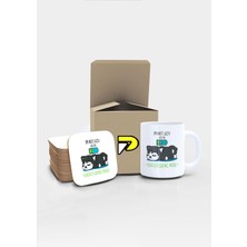 Burada Bulabilirsin Postermanya Im Not Lazy Tembel Husky Köpek Tasarımlı Baskılı Kupa Bardak Seti, Eğlenceli Özel Hediye Mug