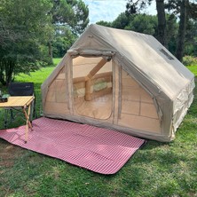 Myg Plus Yek Outdoor 420D Oxford 12 Kişilik 4 Mevsim Soba Çıkışlı Şişme Kamp Çadırı – Pompalı, 400X300X210 cm