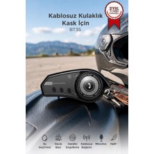 Torima Bluetooth Motosiklet Kask Kulaklığı Rgb Işıklı Yüksek Sesli Intercom With Light BT35