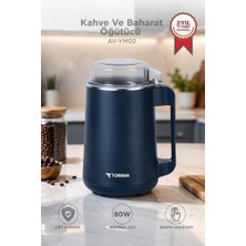Torima Kahve ve Baharat Öğütücü Paslanmaz Çelik Kahve Değirmeni AV-YM02 Lacivert