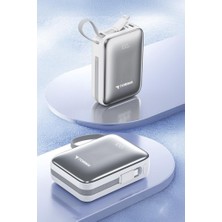 Torima Powerbank 10000 Mah Type-C Lightning Hızlı Şarj Dijital Göstergeli 45W TRM-1018 Beyaz