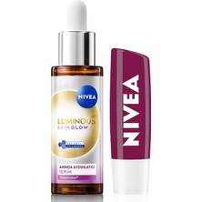 Burada Bulabilirsin LUMINOUS630 Skin Glow Anında Aydınlatıcı Serum 30ML ve Böğürtlen Nemlendirici Dudak Bakım Kremi4,8gr