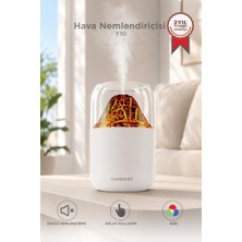 Torima Hava Nemlendirici Aroma Difüzör Renkli Işıklı Sessiz Masaüstü Hava Nemlendirici Y10 Beyaz