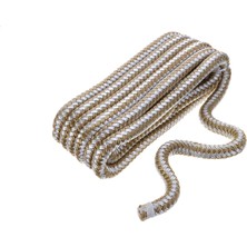 Myg Plus Seachoıce Çift Örgü 1/2 x 15' Naylon Dock Line, Altın/beyaz