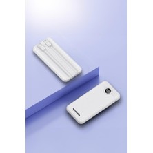 Torima Powerbank Dijital Göstergeli Hızlı Şarj 10000mAh 2 Çıkışlı Taşınabilir Batarya TRM-1015 Beyaz