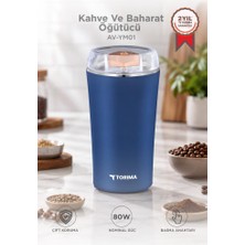 Torima Kahve ve Baharat Öğütücü Paslanmaz Çelik Kahve Değirmeni AV-YM01 Lacivert