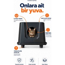 Kartepe Dış Mekân Plastik Kedi Evi Outdoor Large