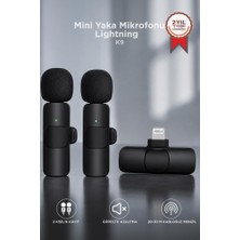 Torima Mini Yaka Mikrofonu Lightning 2 Adet Taşınabilir Mikrofon K9