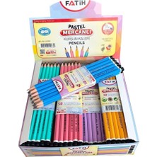 Fatih Pastel Mercanlı Kurşun Kalem 144'lü Renkli Set 12060 Ölçülerle Çizim İçin Uygun