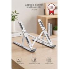 Torima Laptop Standı Katlanabilir Taşınabilir Macbook Notebook Standı JX18 Gümüş