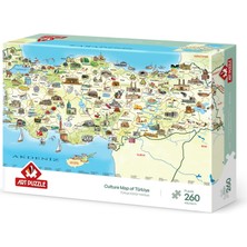 Myg Plus Art Puzzle Türkiye Kültür Haritası 260 Parça Puzzle