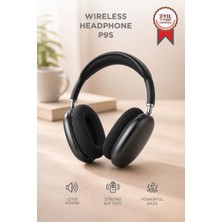 Torima Bluetooth Kulaklık Sd Kart Aux Destekli Kulak Üstü Kablosuz Kulaklık P9S Siyah