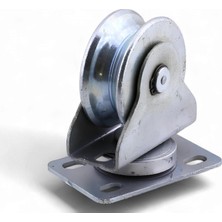 Myg Plus Tablalı Kepli Dönerli Oynar Hareketli Başlı Makara Metal Rulman Muhafazalı Ray Makara 70\