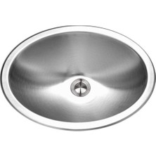 Myg Plus Houzer CH-1800-1 Opus Serisi Alttan Montajlı Paslanmaz Çelik Oval Kase Lavabo