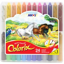 Myg Plus Amos CRX5PC24 Colorix Üçü Bir Arada 24'lu Pp Kutu, 24 Renk