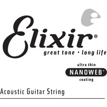 Myg Plus Elixir 14135 Nanoweb Phosphor Bronze Tek Akustik Gitar Teli (35)