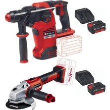 Myg Plus Einhell Herocco 36/28 Kırıcı Delici Axxio 125MM Avuç Taşlama 2X4.0AH Akülü Kömürsüz Set