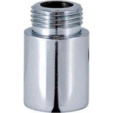 Çeçen Home (2ADET) Musluk Çeşme Uzatma Eki Dişli Krom Kaplama Prinç-1 cm ½ Çeşmelere Uyumlu