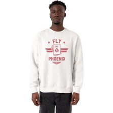 Myg Plus Tshirthane Top Gun Maverick Fly Like A Phoenix Beyaz Erkek 2ip Sweatshirt P19950S7782, L