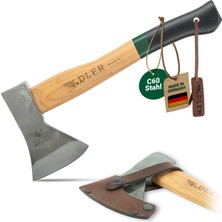 Myg Plus Adler Rheinland Balta 600GR, Ağaç Sap 36CM, Yeşil/siyah