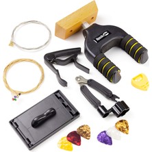Myg Plus Rockjam Evrensel Gitar Aksesuarları, Süper Kit Gitar Duvar Montajı, Elektrikli Gitar Telleri, Akustik Gitar Telleri, Gitar Tuner Çoklu Alet, Gitar Capo, Gitar Plektrumları ve Gitar Penası Tutucu