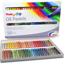 Myg Plus Pentel PHN-50U Yağlı Pastel Boya Seti 50'li, Çok Renkli