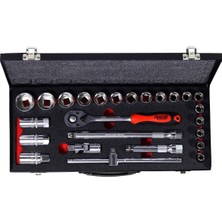 Myg Plus Rico 006-RC1126 1/2 Inç Altıgen Lokma Seti 25 Parça