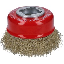Myg Plus Bosch Professional 1 x Dalgalı Tencere Fırçası Clean (Metal, X-Lock, Ø 75 Mm, Tel Kalınlığı 0,3 Mm, Çap 115 Mm, Açılı Taşlama Makinesi Aksesuarı)