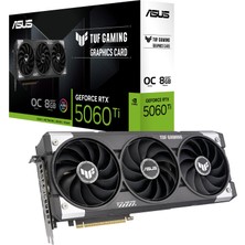 Burada Bulabilirsin Asus TUF-RTX5060TI-O8G-GAMING-NVIDIA-GEFORCE-RTX 5060 Tı-8g-8gb GDDR7-128BIT-OC-HDMI-3XDP-RGB-DLSS4 Ekran Kartı