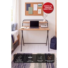 Arpelia Tam Katlanır Çalışma Masası 85X55X73 cm (Lava - Atlantik Çam)