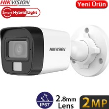 Hikvision DS-2CE16D0T-EXLPF 2 Mp 2.8 mm Smart Hybrid Light Bullet Hd-Tvı 4in1 Kamera