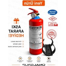 Myg Plus 1 kg Araç Yangın Tüpü, Tüvtürk Uyumlu, Kırmızı