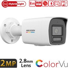 Hikvision DS-2CD1027G2H-LIUF 2 Mp 2.8 mm Poe Sesli Colorvu Renkli Gece Görüşlü Bullet Ip Kamera