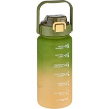 Myg Plus 1500 ml Motivasyon Matarası - Çift Renk ve Pipetli