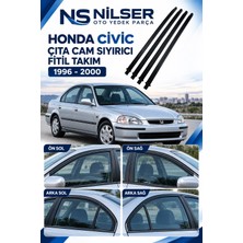 Ns Nilser Auto Parts Honda Cıvıc Çıta Cam Sıyırıcı Fitil Takım 4 Kapı 1996-2000