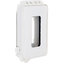 Myg Plus Taymac ML500W Tek Takım Yatay/dikey Montaj Hava Koşullarına Dayanıklı Genişletilebilir Düşük Profil Kullanımdayken Ekstra Görev, 15A, Beyaz